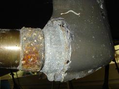 Corrosion damage to a Volvo Saildrive.  